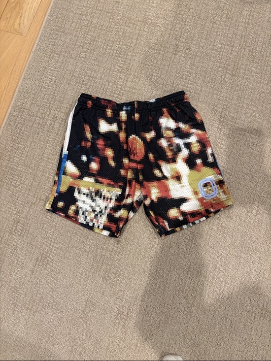 Overtime Other - OVERTIME Kids Pixel-Print Athletic Shorts in Black & Multicolor
